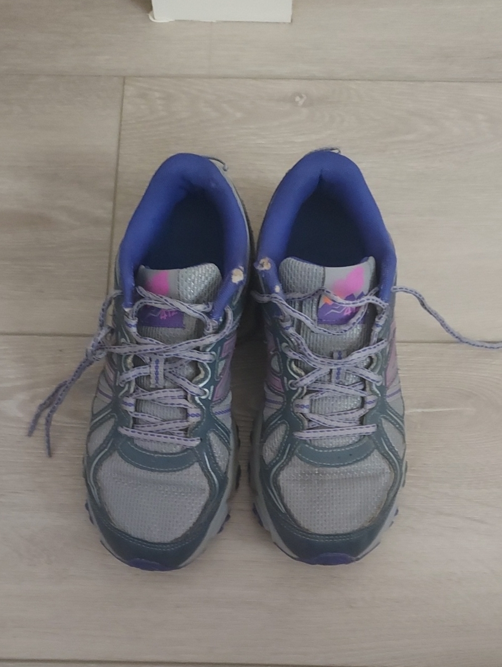 New Balance Women’s Gray and Purple Trail Running Shoes